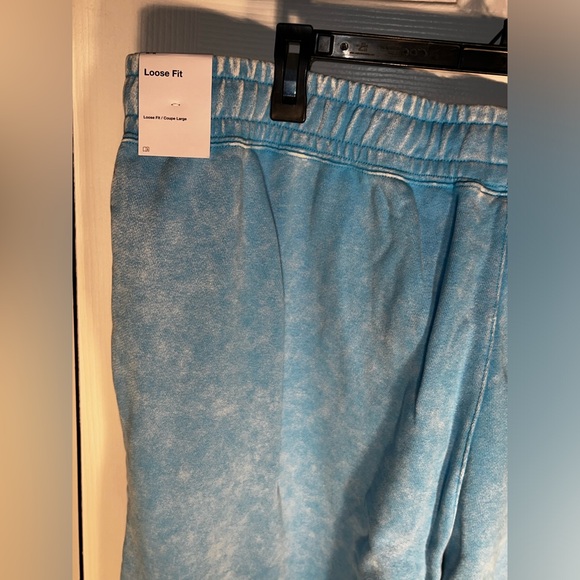 $97.50 Women’s 2X Jordan Flight Washed Fleece Pants Dark Powder Blue Loose Fit - Picture 7 of 14